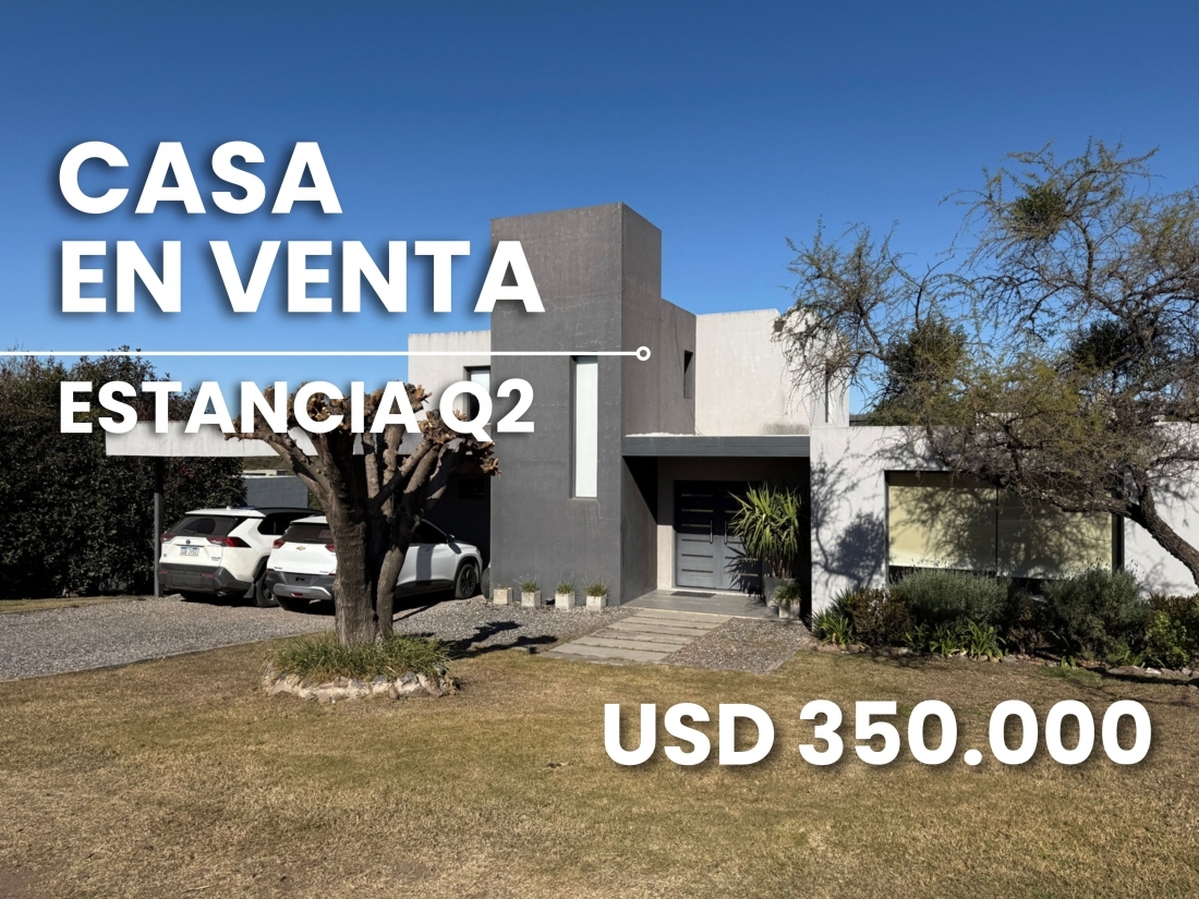 ESTANCIA Q2 CASA EN VENTA CENTRAL 3 DORMITORIOS